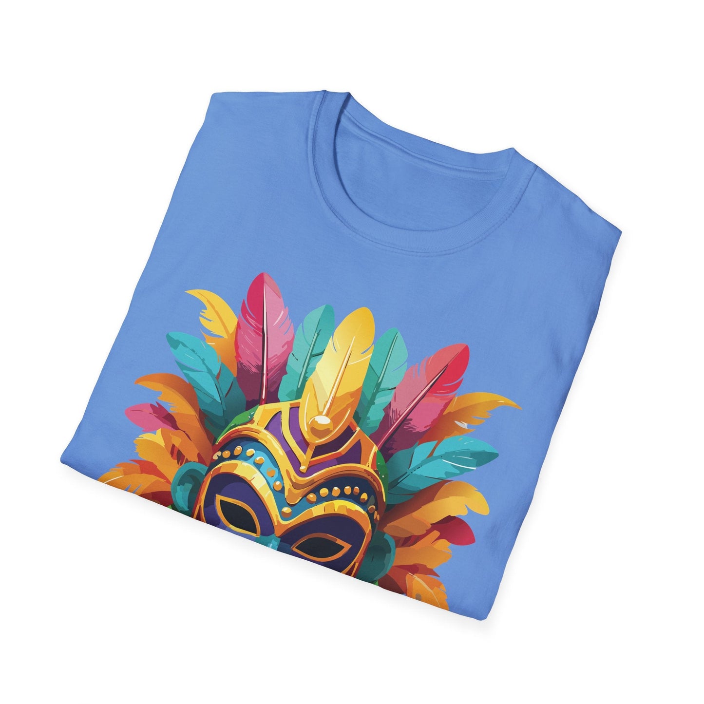 Mask Graphic Unisex Cotton Masquerade Design Artwork Tee 1