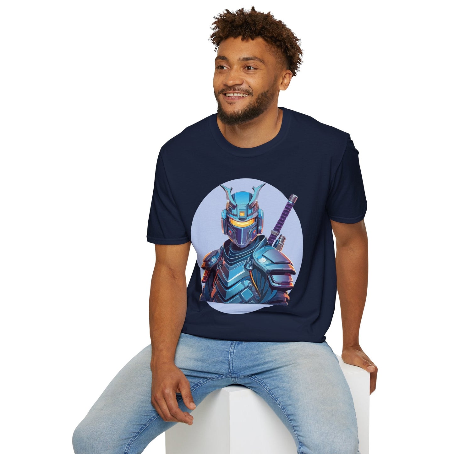 Samurai Shirt Unisex Softstyle Tee 64000 Gildan 100 Percent Ring Spun Cotton Comfort Fit