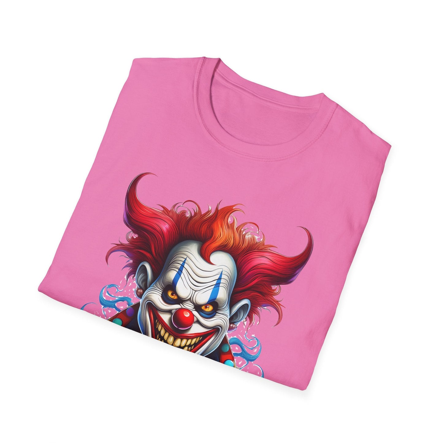 Clown Shirt Unisex Tee Circus Shirt Funny Man Shirt Scary Man Tee 100 Percent Cotton Gildan 64000