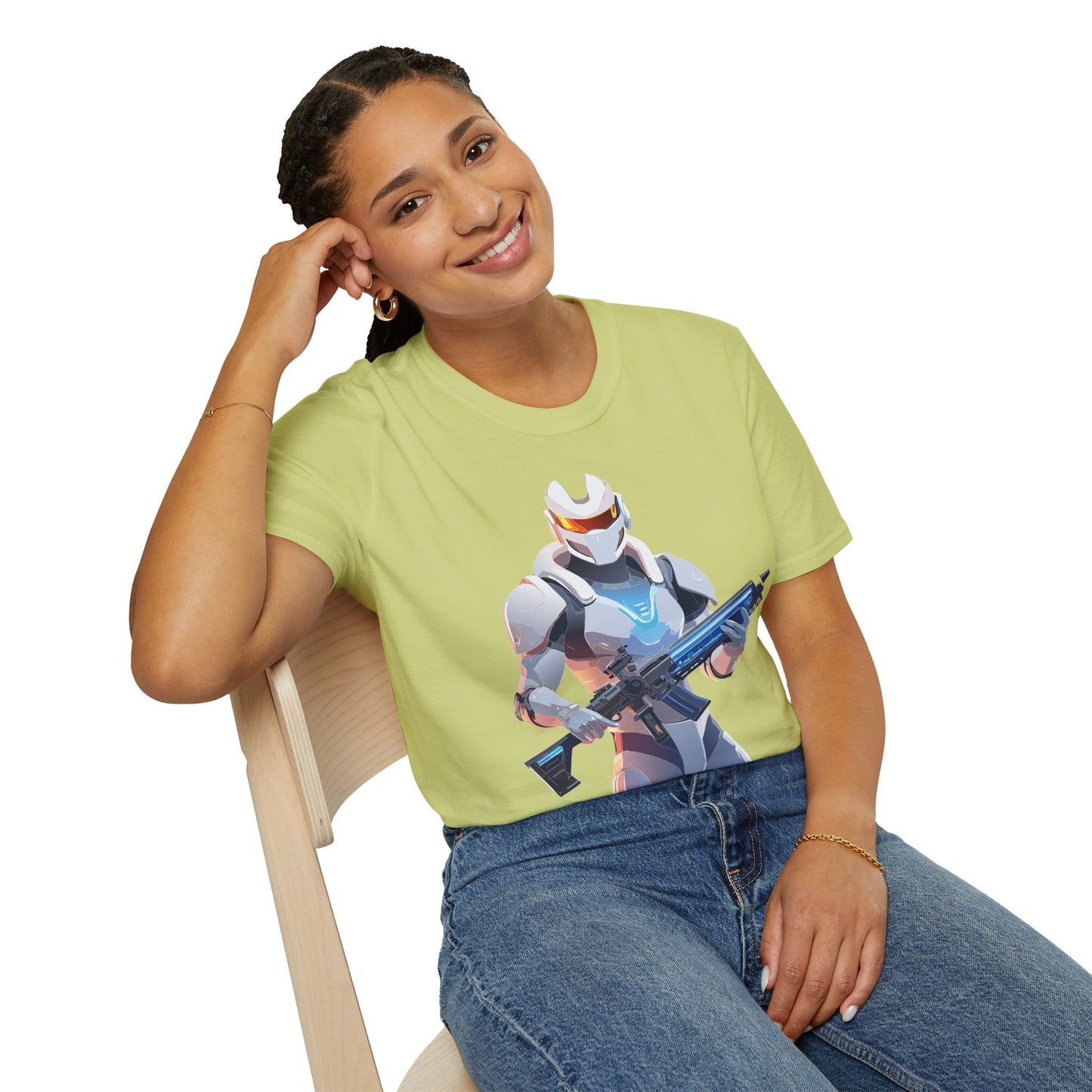 Robocop T Shirt Unisex Gildan Softstyle 64000 100 Percent Ring Spun Cotton Tee With Artwork