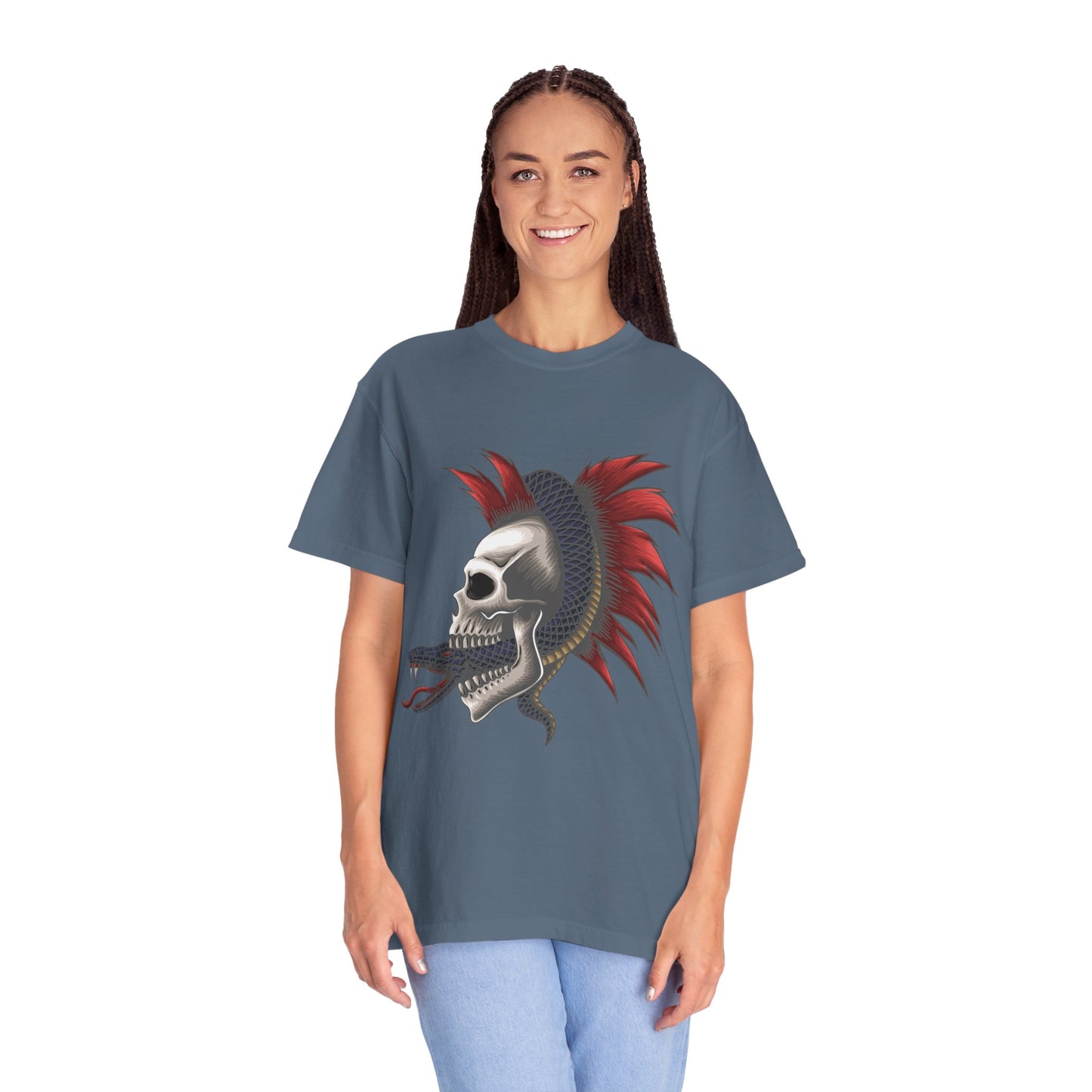 Unisex Cotton Tee Shirt with Skull