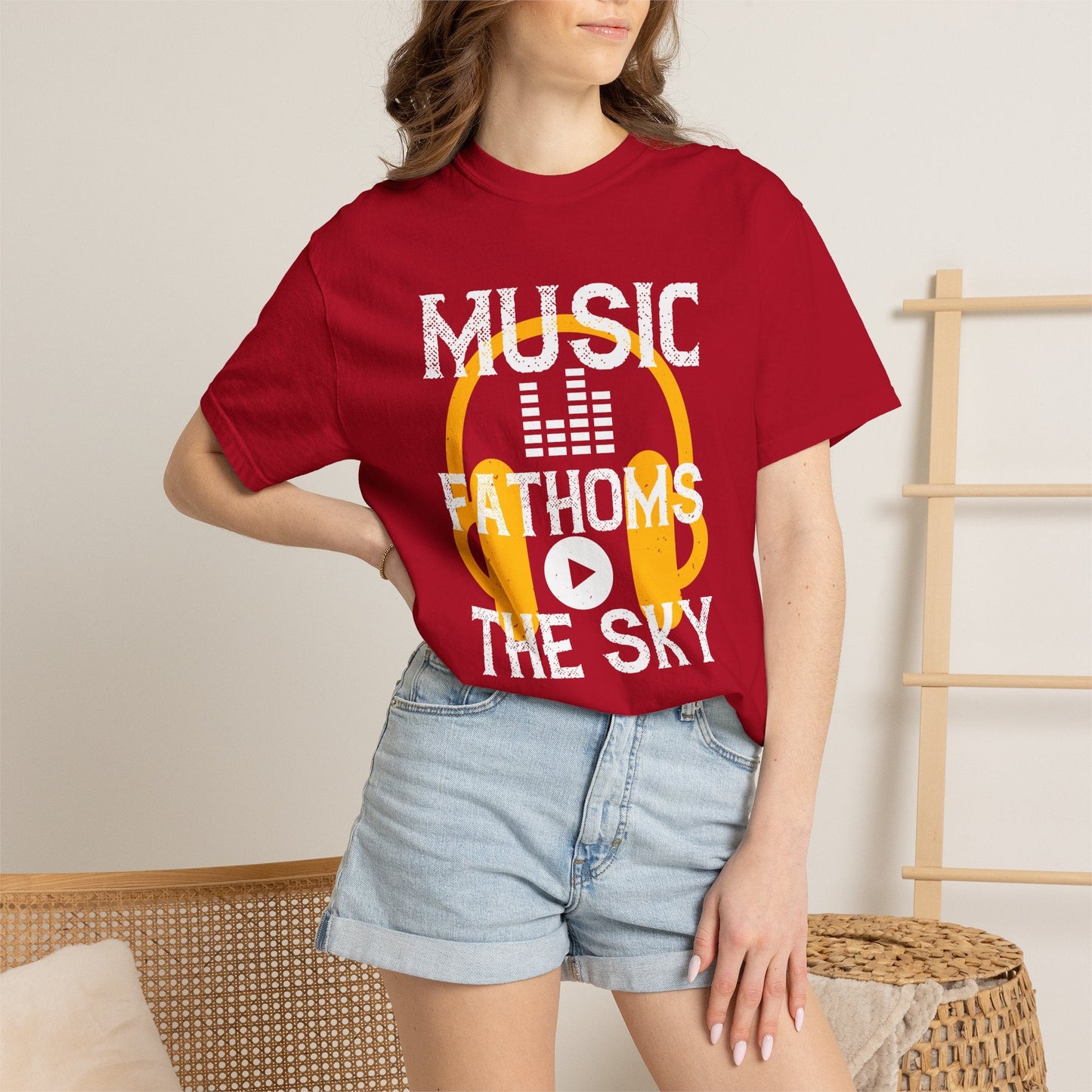 Music Graphic Design Unisex Cotton T-shirt m24