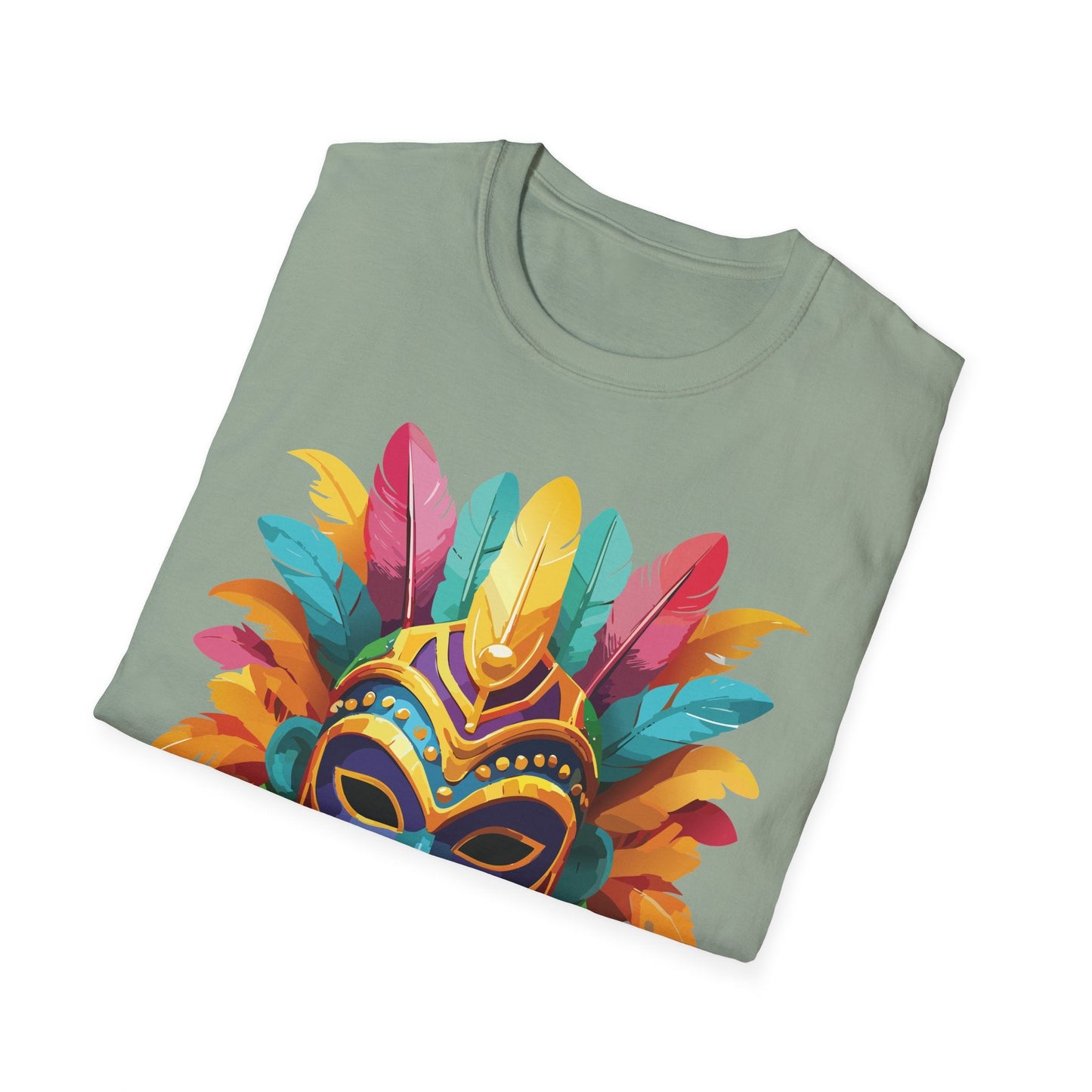 Mask Tee Shirt Unisex Masquerade Design Gildan Softstyle 64000 100 Percent Ring Spun Cotton Tee