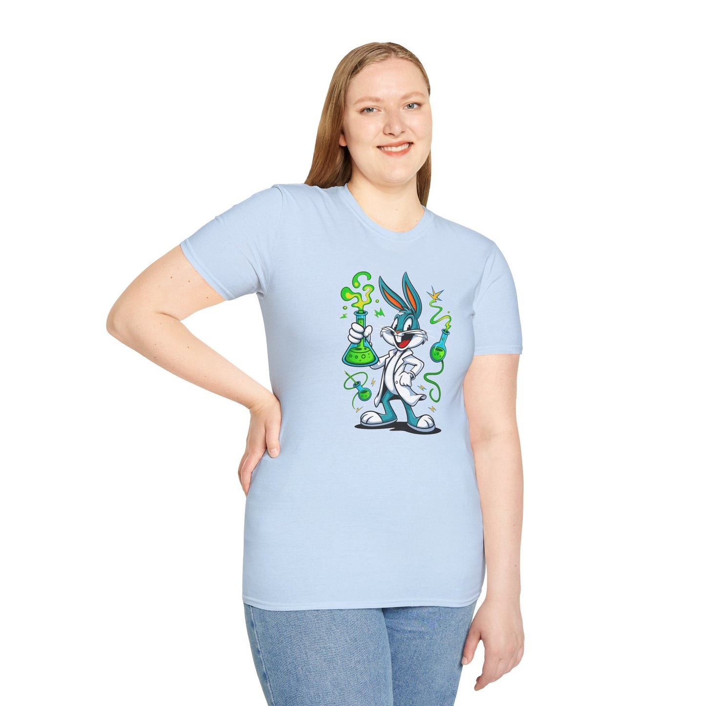 Bugs Bunny T Shirt Cartoon Design Unisex Softstyle 64000 Tee Graphic Shirt Art Design