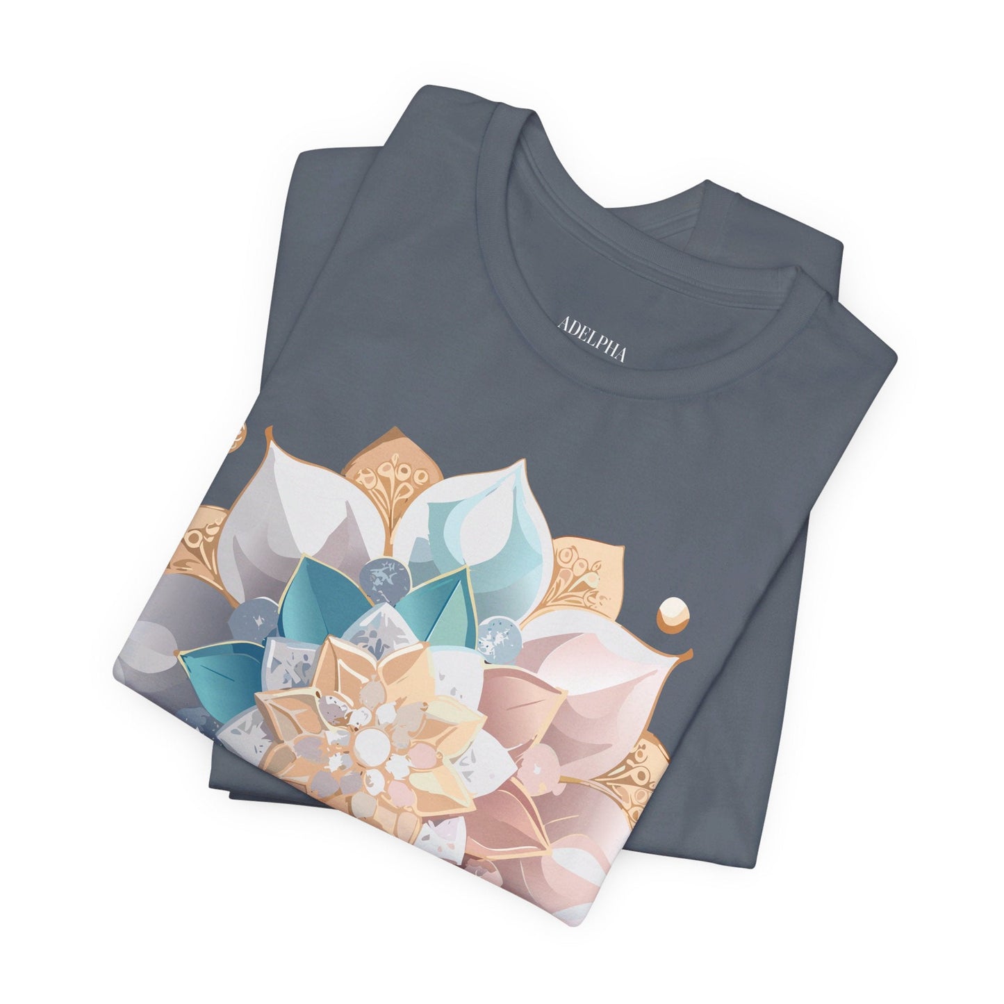 Mandala Graphic Unisex 100 Cotton Vintage Floral Artwork Tee 3