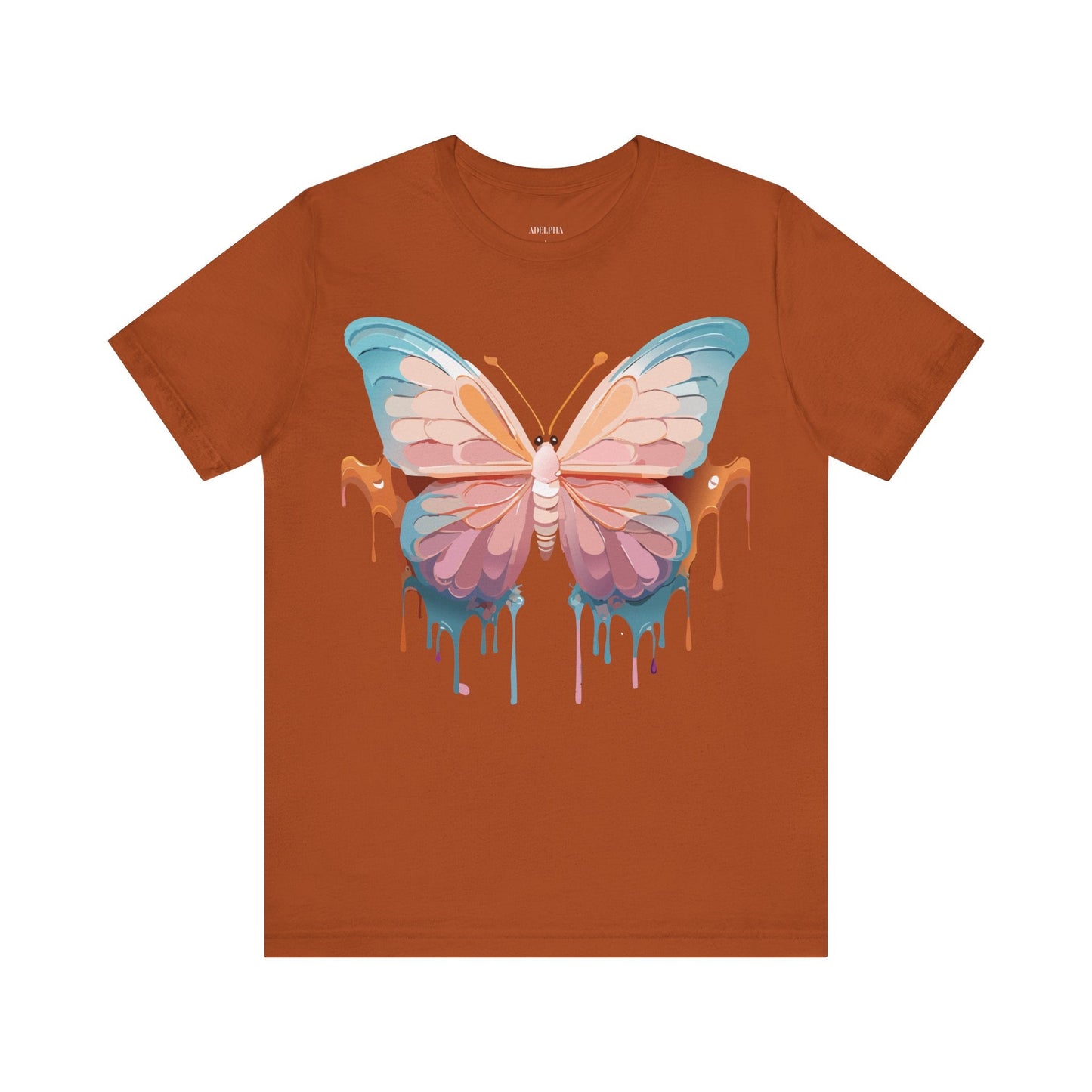Butterfly Graphic Unisex 100 Cotton Lightweight Vintage Design Jersey Tee 86