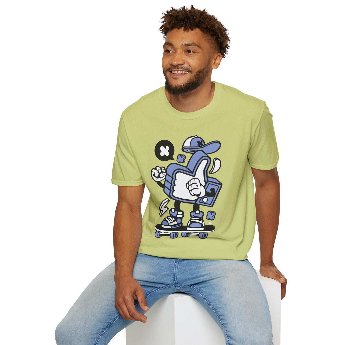 Cartoon T Shirt Animation Tee Funny Graphic Tee For Unisex Gildan Softstyle 64000 Cotton