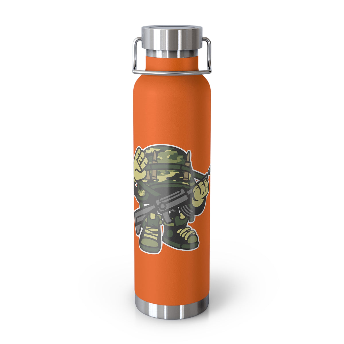 22oz Copper Insulated Water Bottle with Cartoon Design - CV53