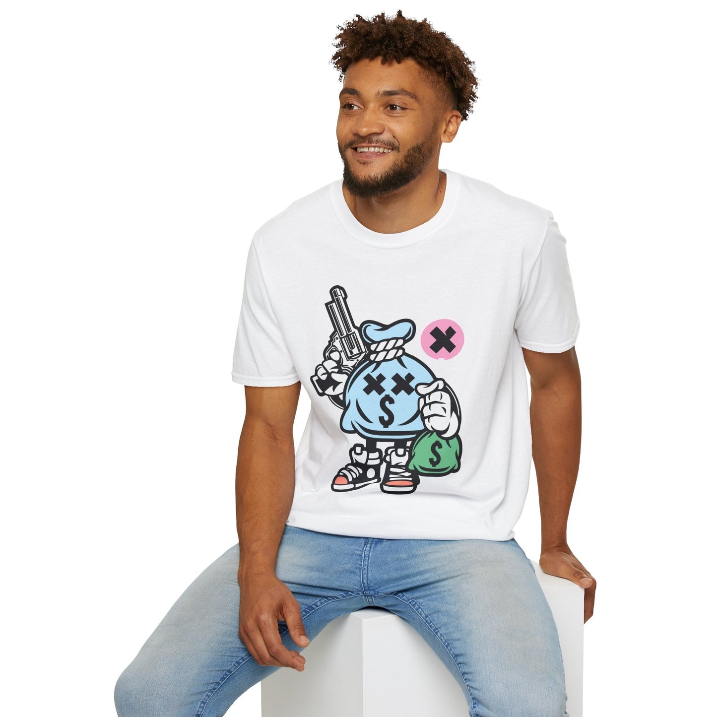 Cartoon T Shirt Animation T Shirt Funny Tee Unisex Gildan Softstyle 64000 100 Percent Cotton