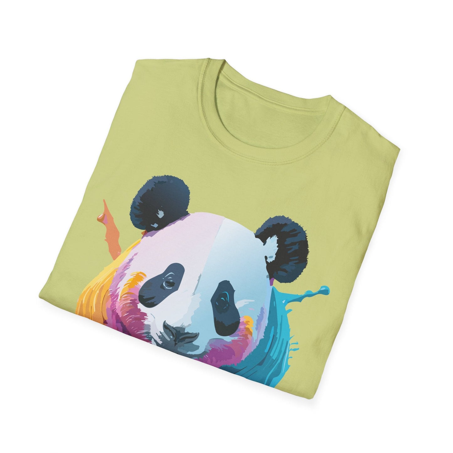 Panda Shirt Unisex T Shirt Softstyle Gildan 64000 100 Percent Ring Spun Cotton Animal Tee