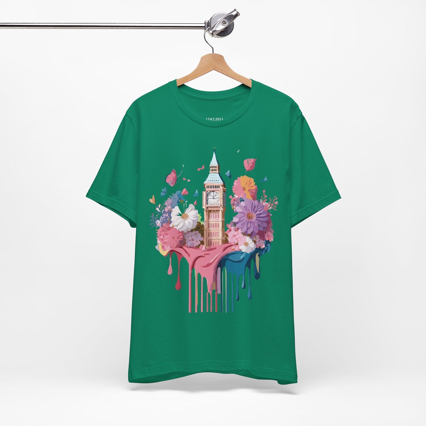 London Tourist Unisex Graphic Tee Vintage Inspired Art Jersey Short Sleeve