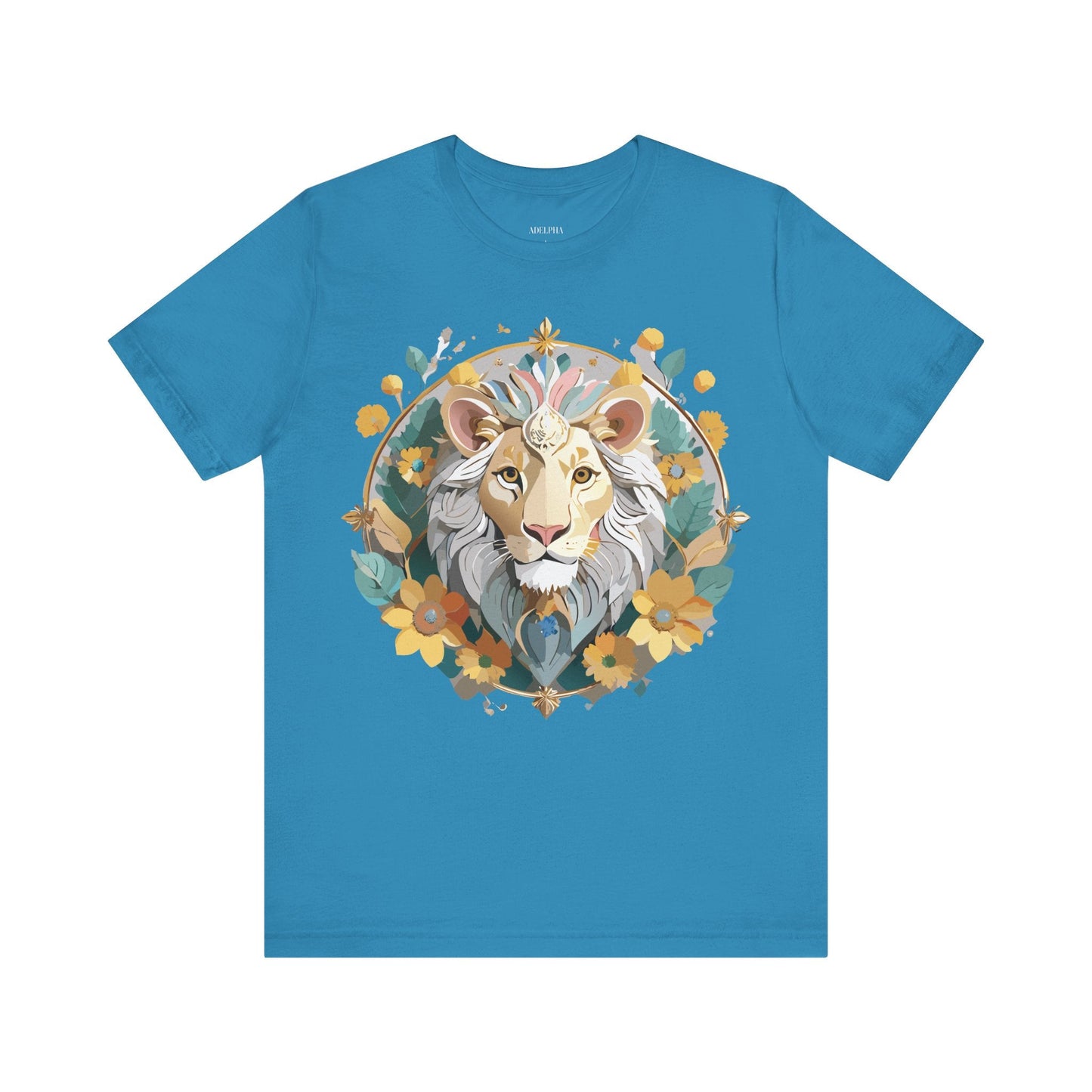 Medallion Graphic Unisex 100 Cotton Vintage Animal Medal Artwork Tee 58
