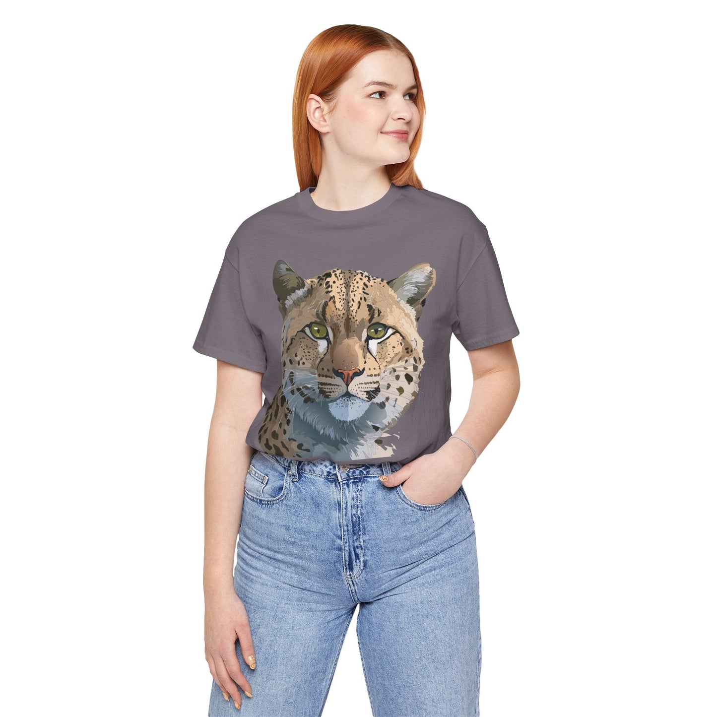 Unisex Animal Shirt With Animals Art Design Tee Short Sleeve Wildlife Print Tee Shirt