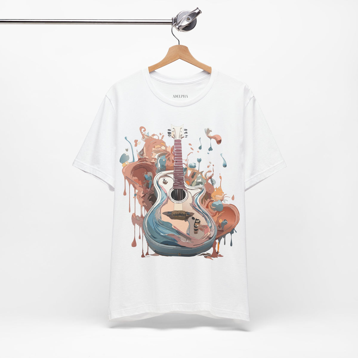 Music Graphic Unisex Cotton Bella+Canvas Tee with Art Design m123