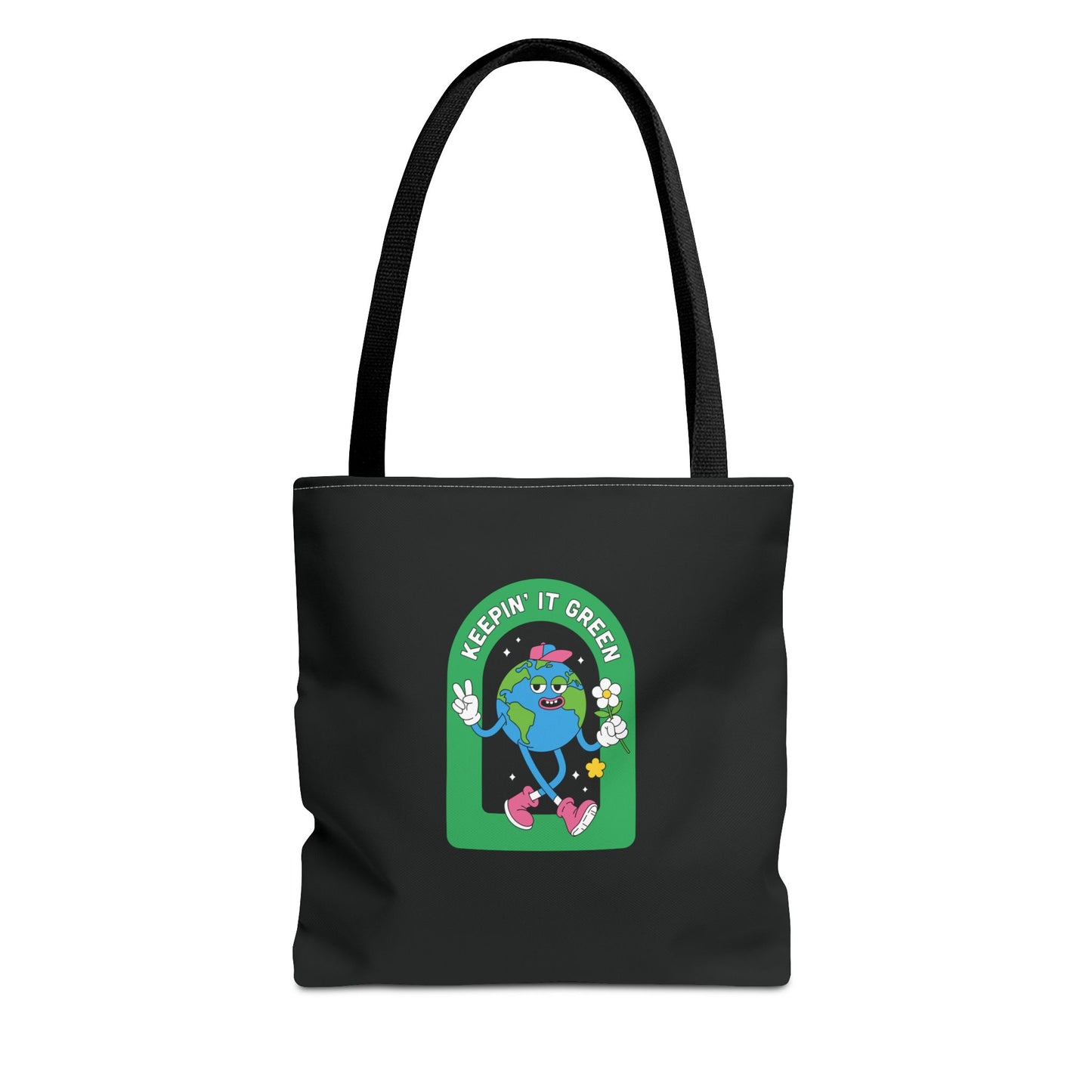 ECO BLACK COLOR CANVAS BAG HIGH-QUALITY 100% SPUN POLYESTER 3 SIZES BAG-E6