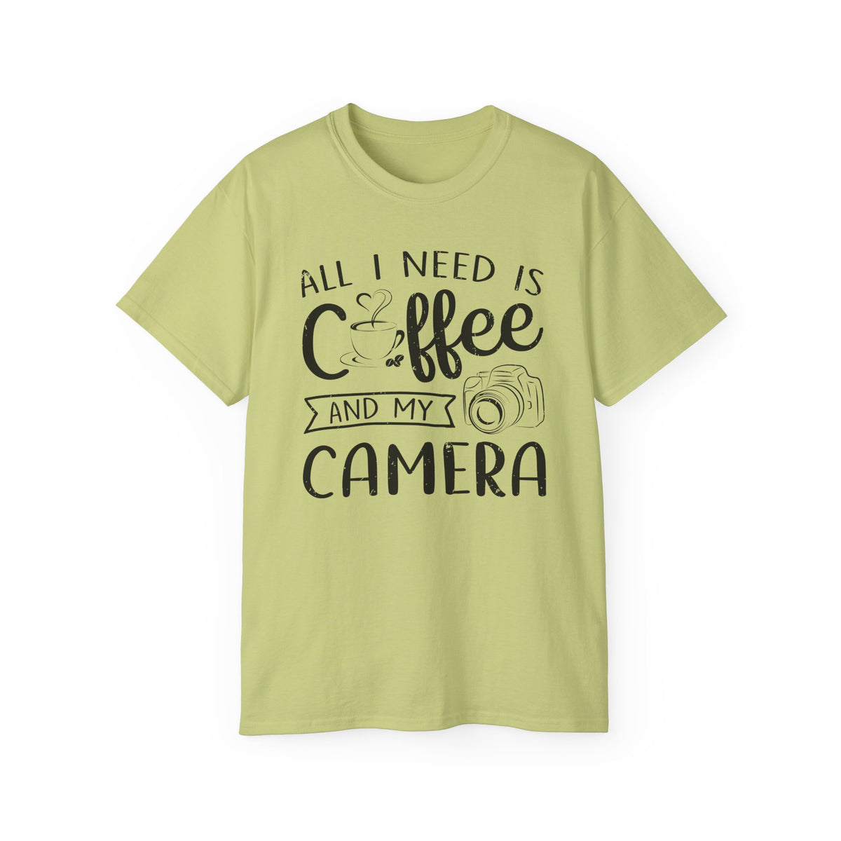 All I Need Is Coffee and My Camera Tee | Photographer Coffee Shirt