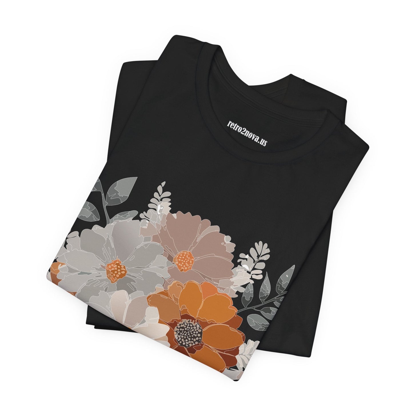 Flowers Shirt Floral Shirt Unisex Tee Lightweight Jersey Short Sleeve Floral Print Free Shipping
