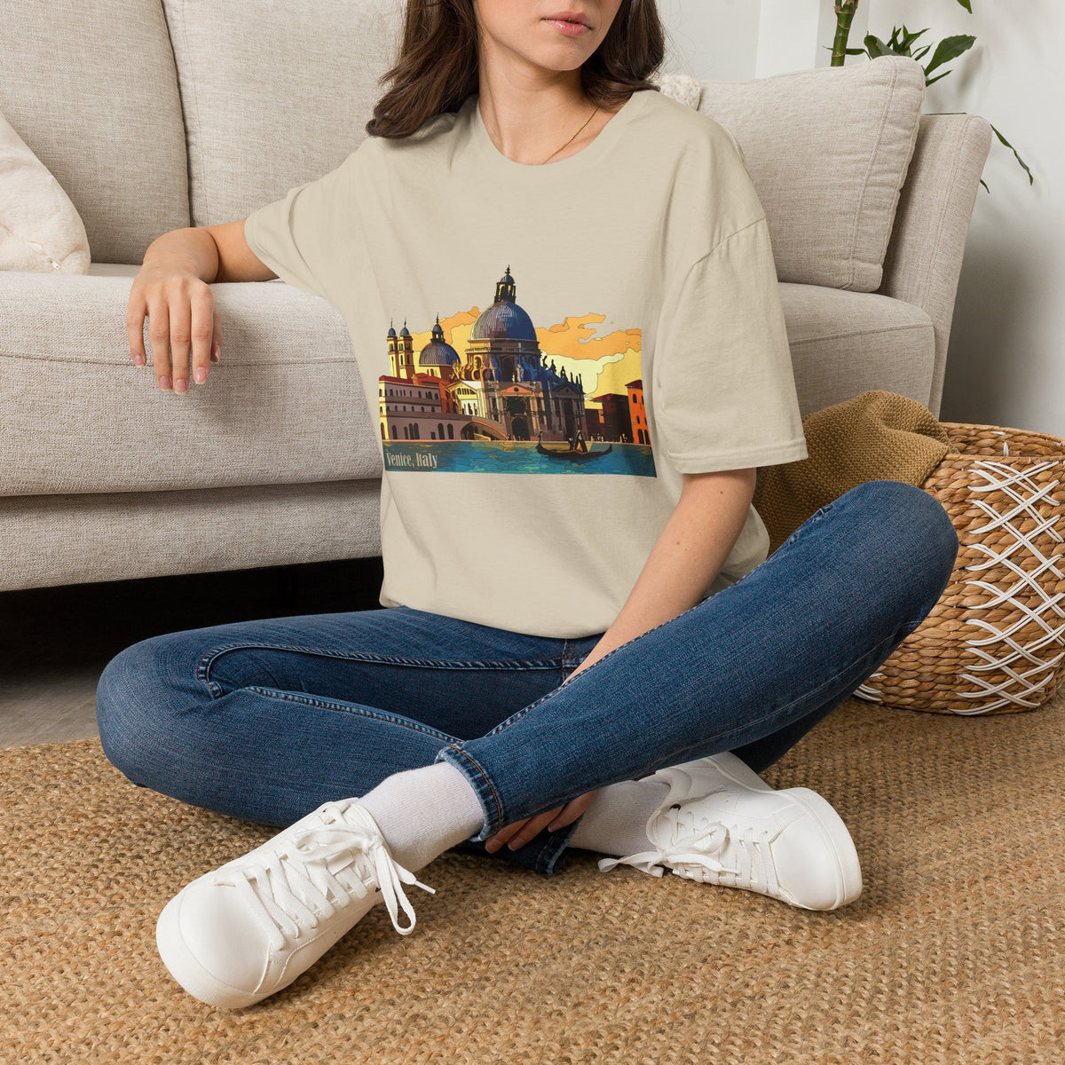 Venice Sunset Basilica T-Shirt | Italian Cityscape Tee