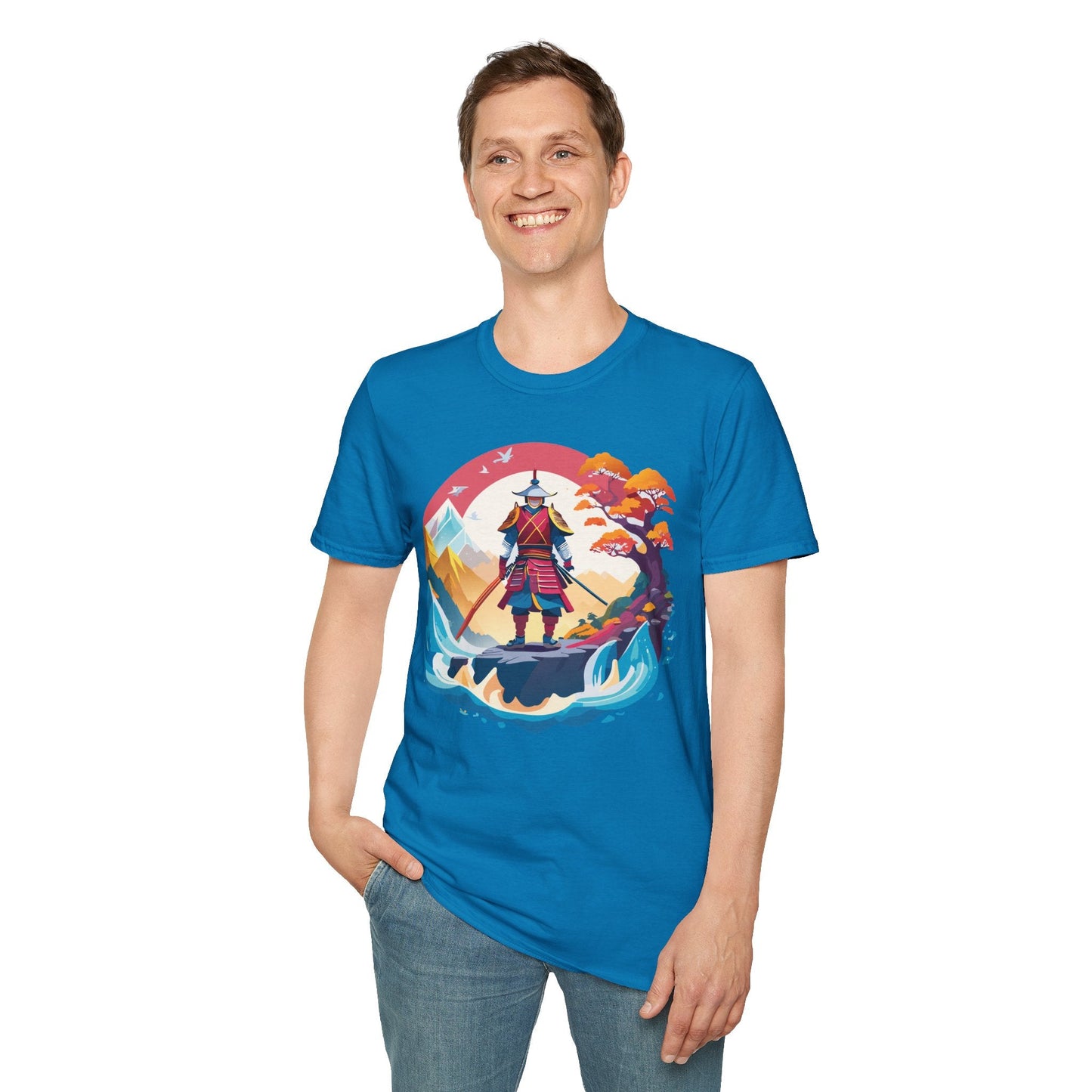 Samurai Shirt Gildan Softstyle 64000 Ring Spun Cotton Unisex Tee For Everyday Comfort