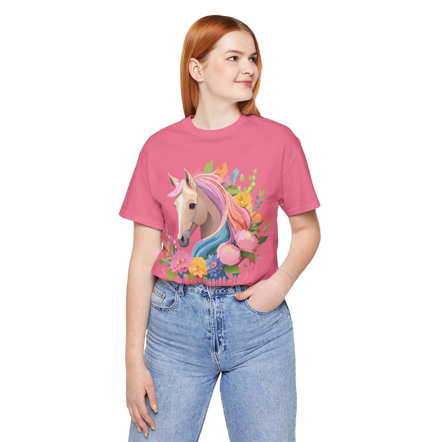 Horse Graphic Unisex 100 Cotton Vintage Animal Art T-Shirt 2