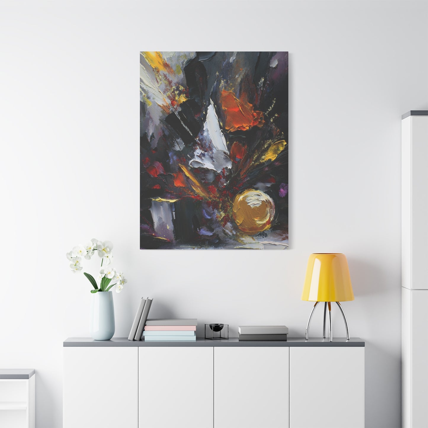 Abstract Oil Painting Print Canvas 20x24,20x30,24x30 24x32,24x36,30x40 32x48,36x48,40x60 Pine-Wood Inner Frame ABS-74