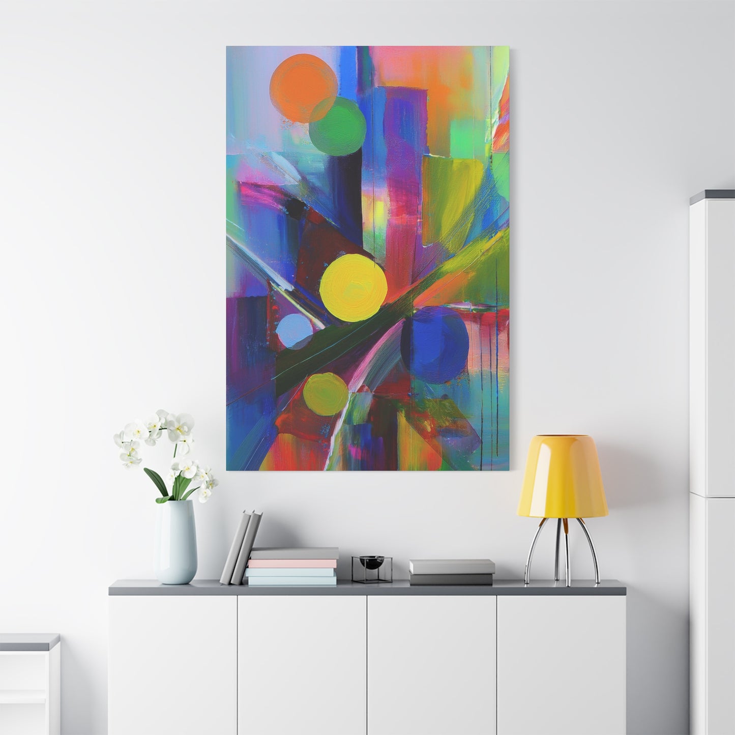 Abstract Painting Print Canvas 20x24,20x30,24x30, 24x32,24x36,30x40, 32x48,36x48,40x60 Pine-Wood Inner Frame ABS-11