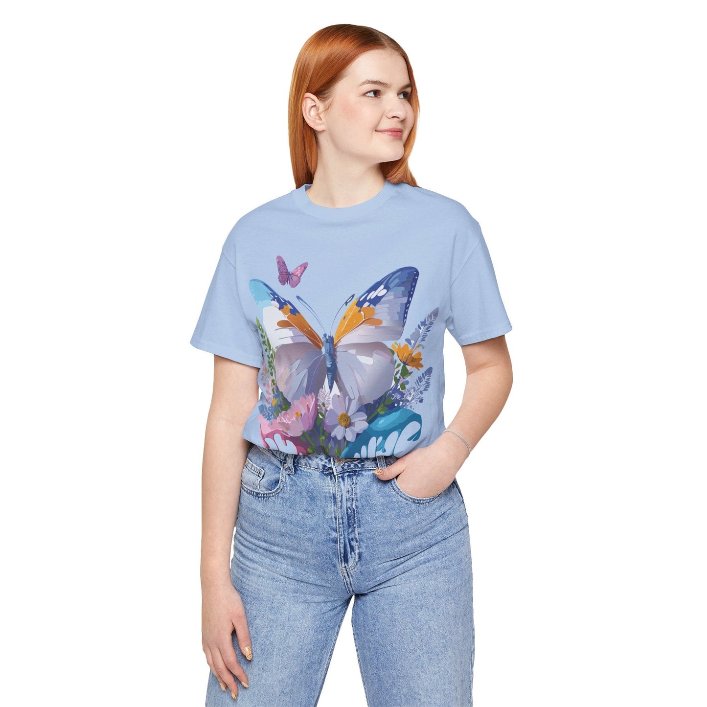 Butterfly Graphic Tee From Adelpha Vintage Artwork Unisex Short Sleeve Shirt