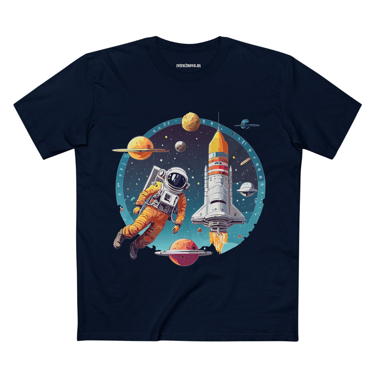 Cosmos Astronaut Graphic Tee Staple Unisex 100 Cotton Tee Shirt - CS-29