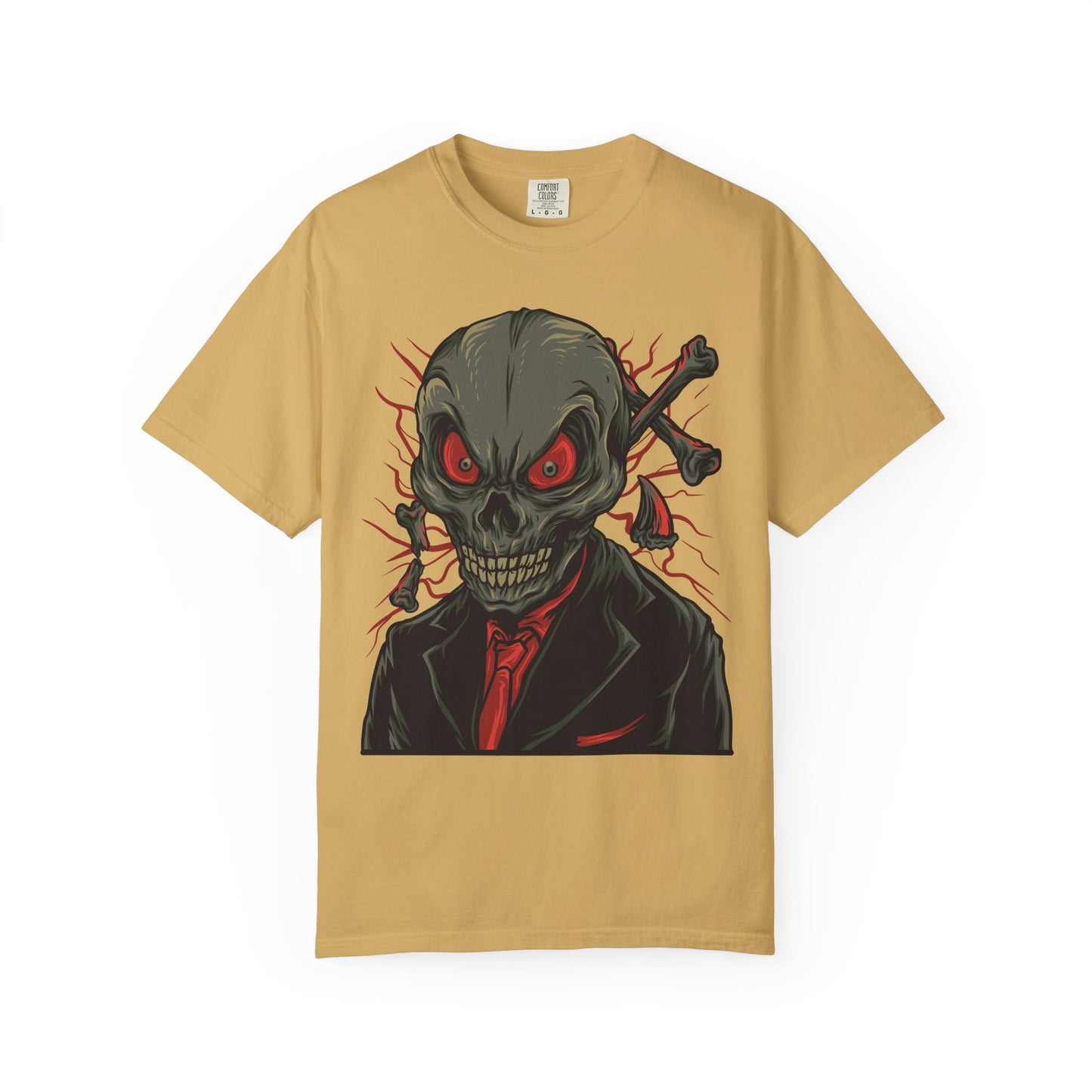 Camiseta unisex de algodón con calavera 