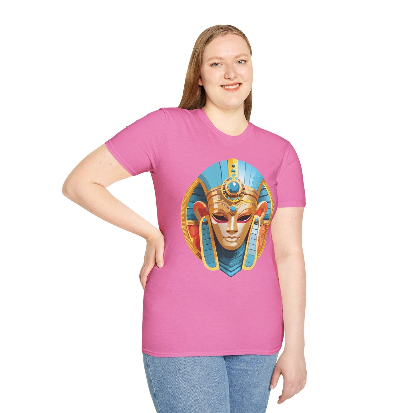 Mask Graphic Unisex Cotton Masquerade Design Artwork Tee 17