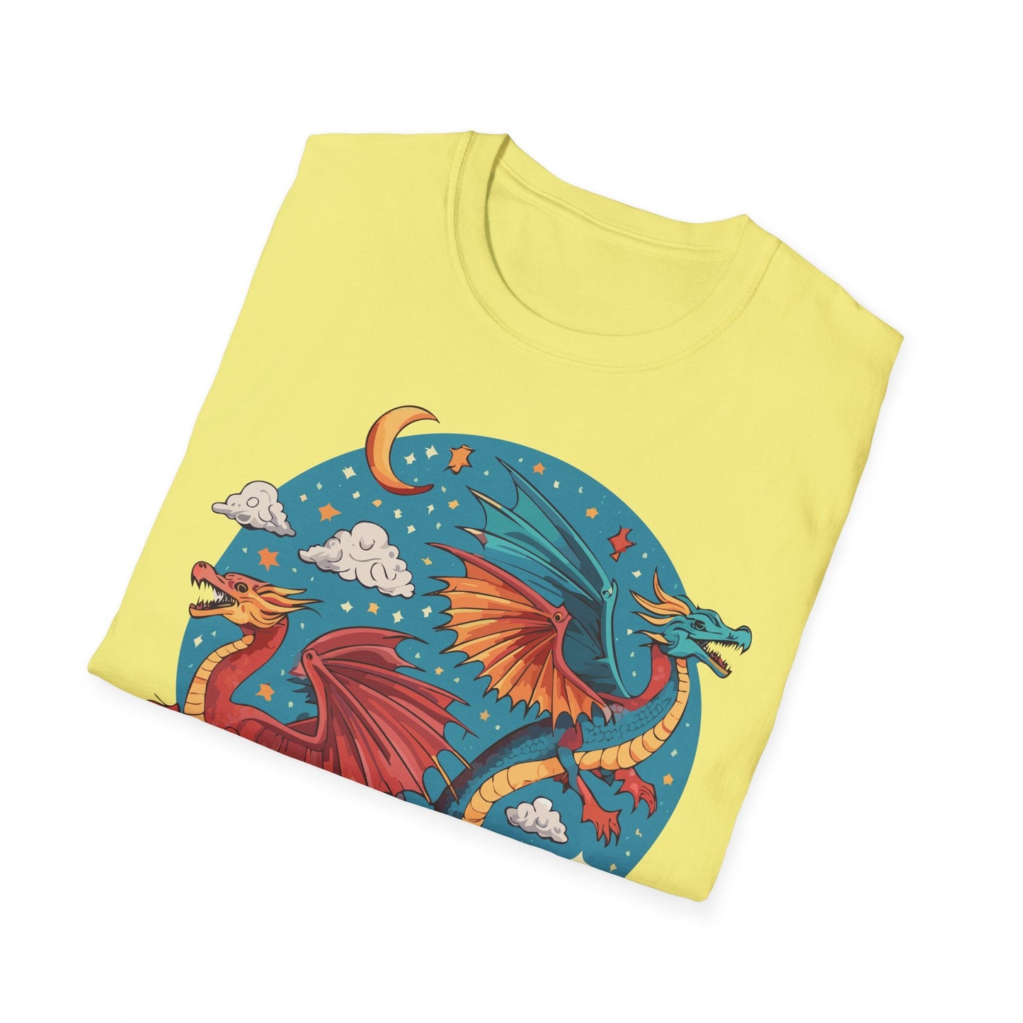 Dragon Graphic Unisex 100 Cotton Tee with Animal Artwork Design 16