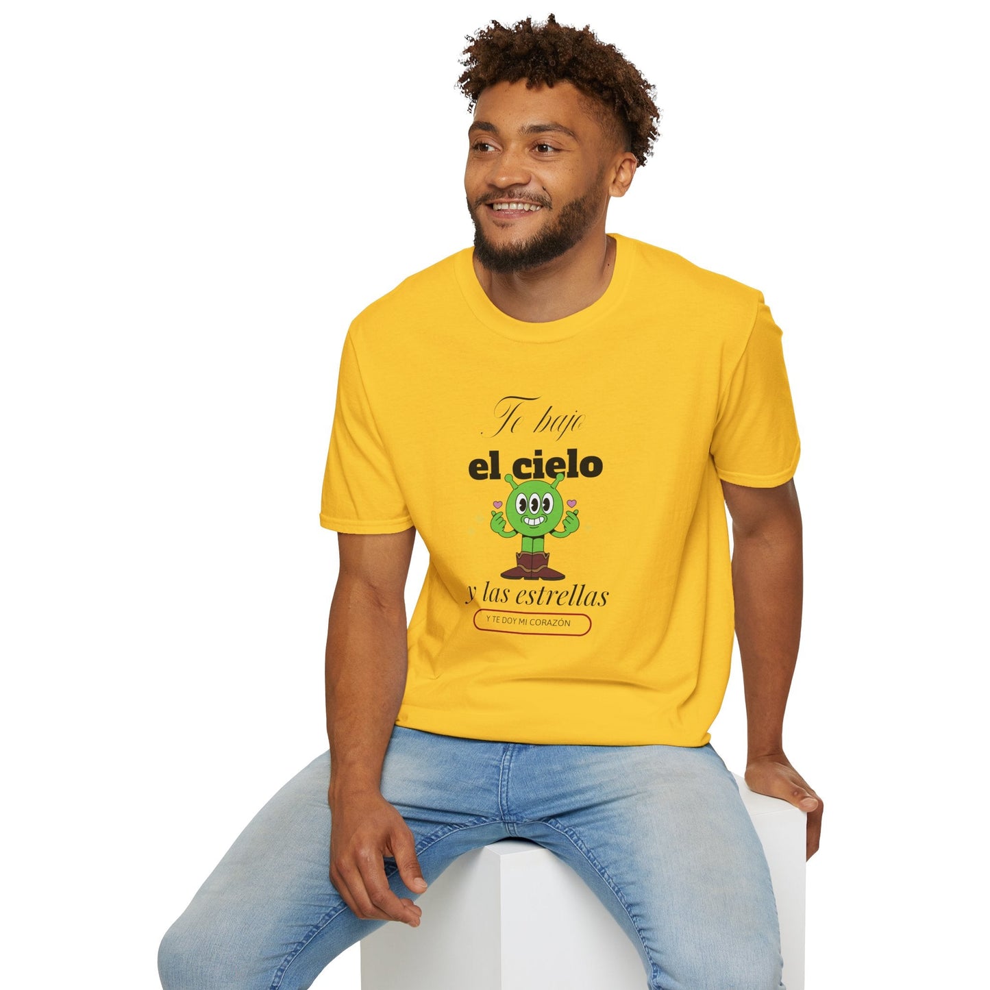 TShirt  Spanish Te llevo el cielo y las estrellas Cute Cactus Graphic