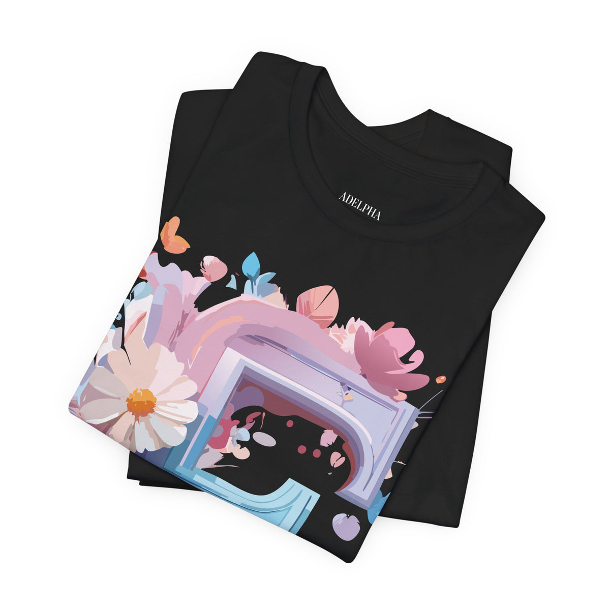 Letter F Graphic Unisex Cotton Bella+Canvas Tee with Art Letter Design