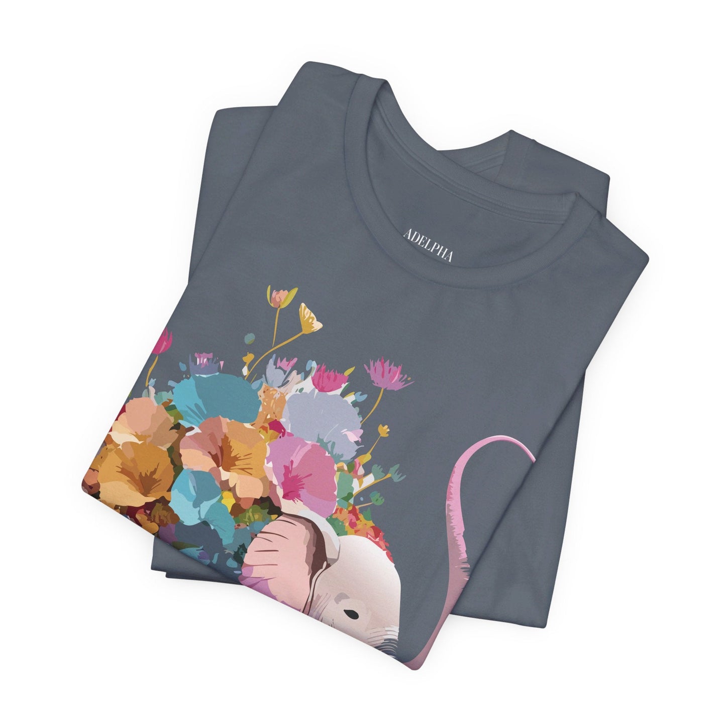 Elephant Graphic Unisex 100 Cotton Jersey Vintage Art Design Tee 12