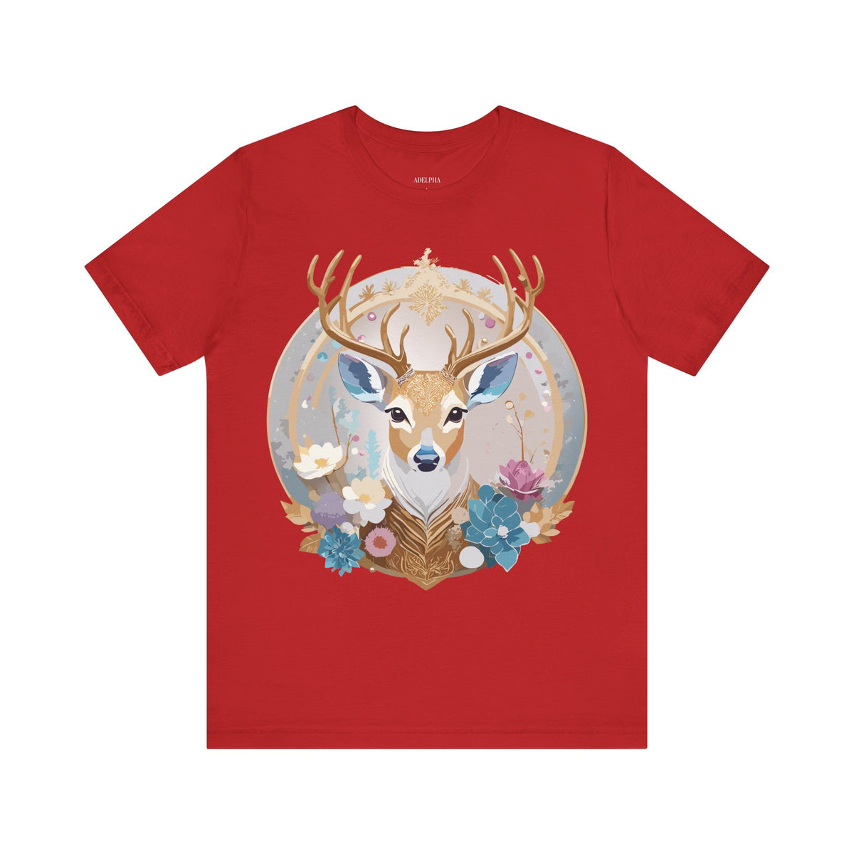 Medallion Graphic Unisex Cotton Bella+Canvas Tee with Art Design d78