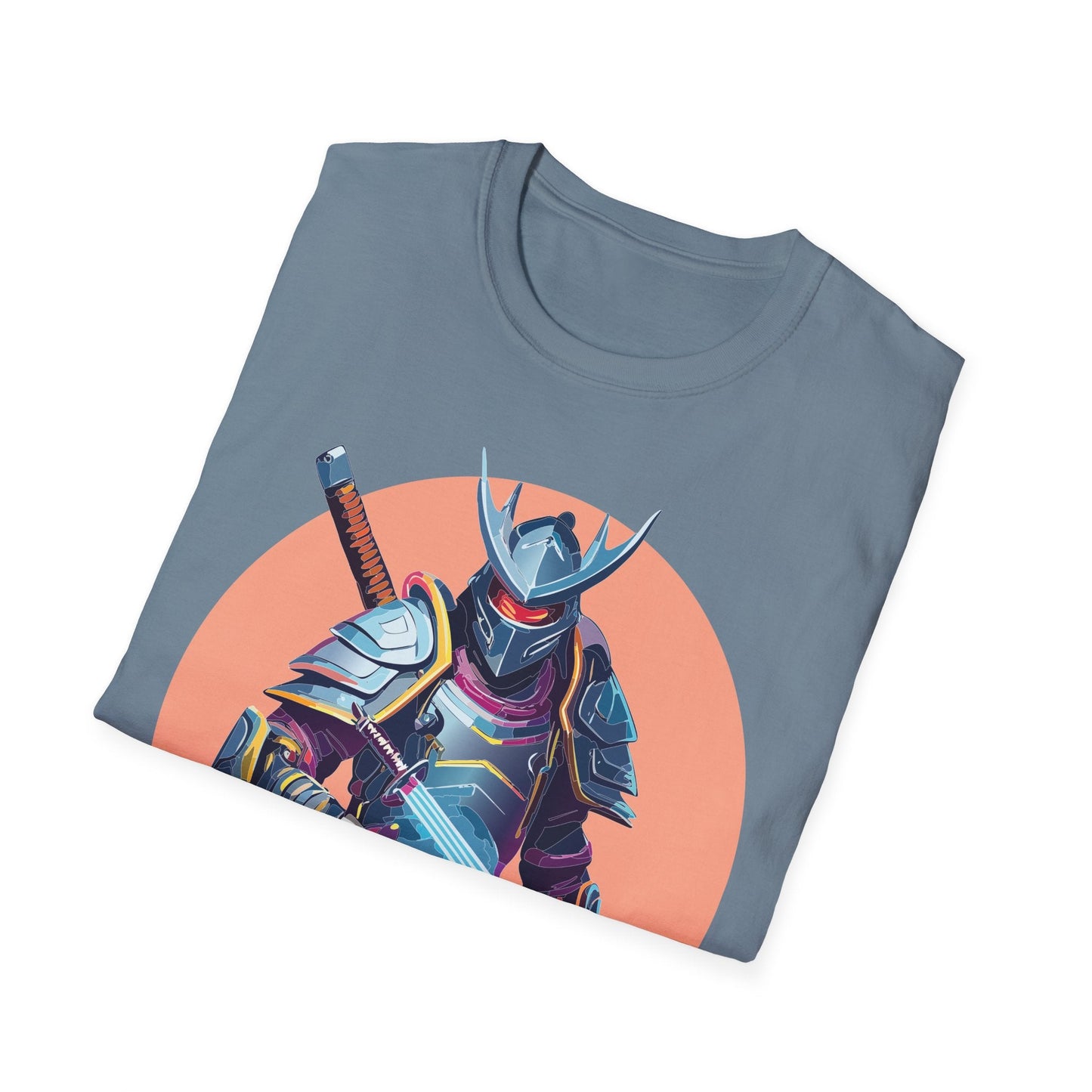 Samurai Shirt Unisex Tee Gildan Softstyle 64000 One Hundred Percent Ring Spun Cotton Comfort