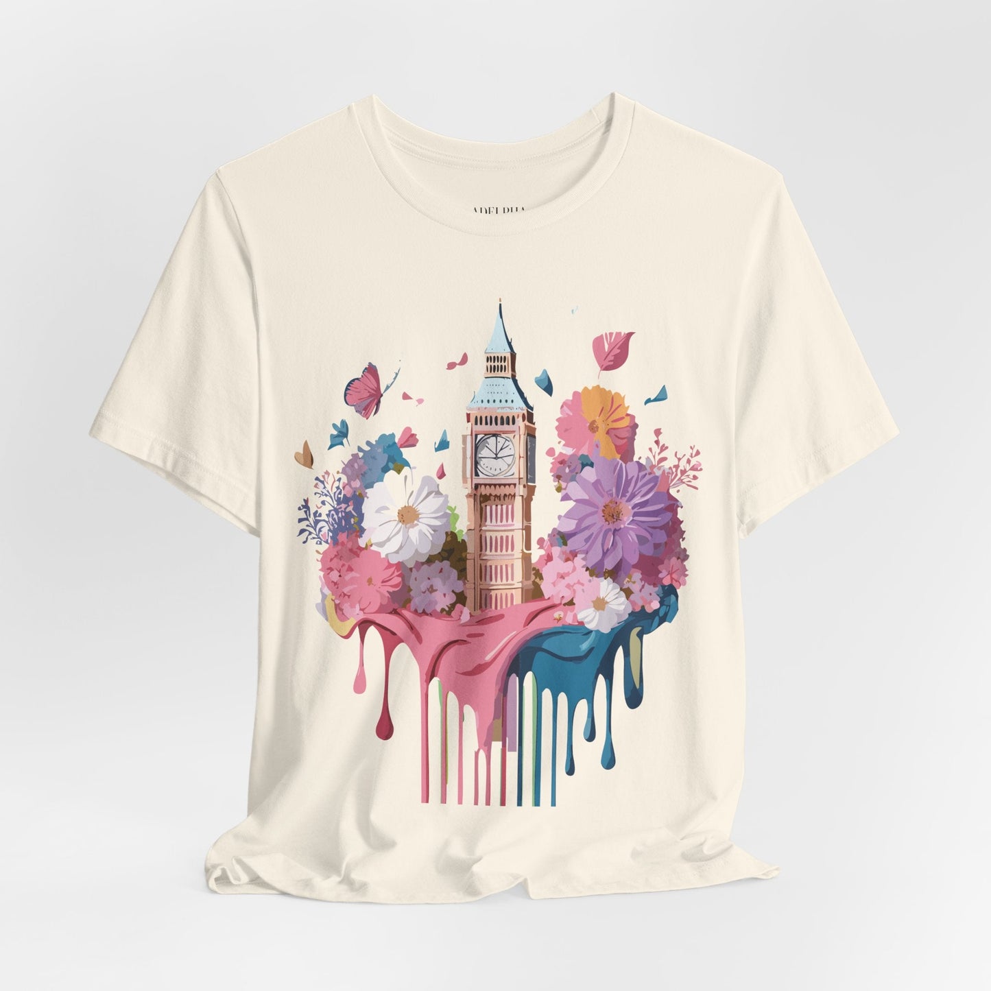 Adelpha London Tourist Unisex Graphic Tee Vintage Inspired Art Design Short Sleeve Shirt