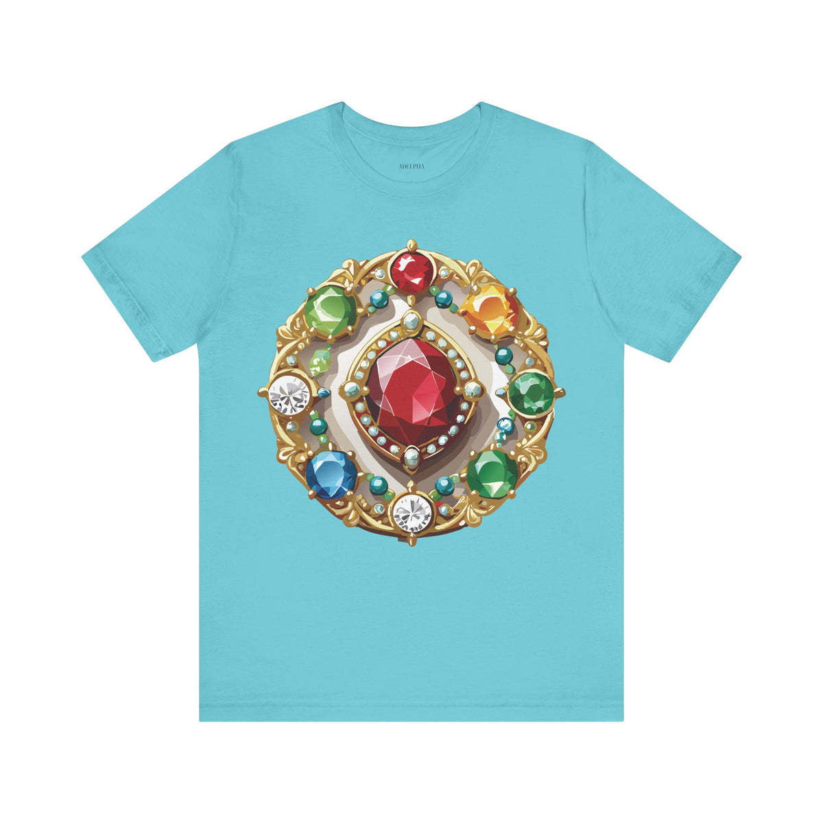 Jewelry Graphic Unisex Cotton Bella+Canvas Tee with Art Design n127