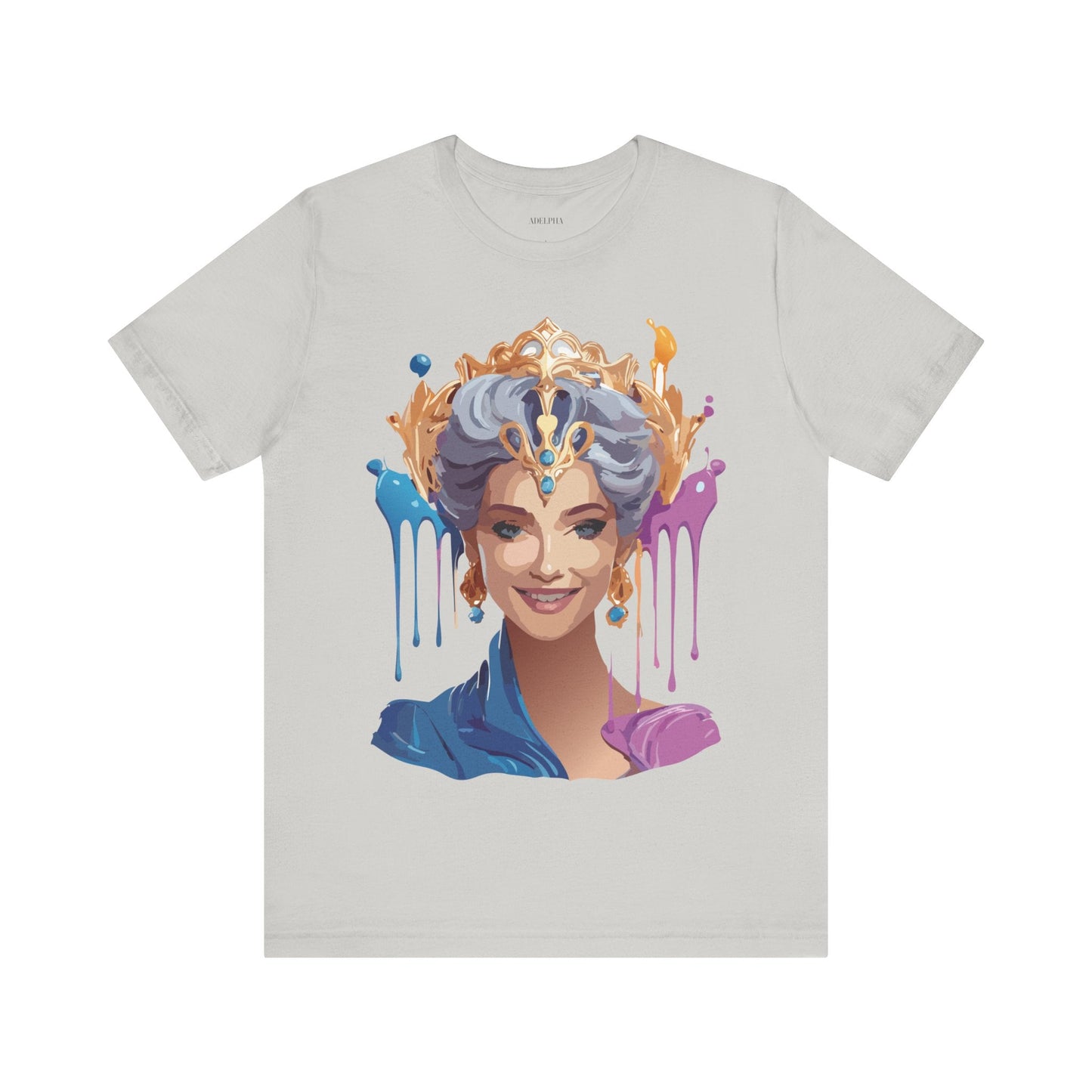 Queen Graphic Tee Unisex Jersey Short Sleeve Adelpha Art Design Vintage Inspired
