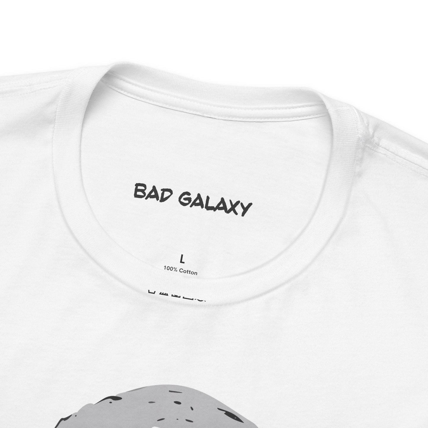 Tee Shirt With Alien From Bad Galaxy One Hundred Percent Cotton Lightweight USA Made With Eco Inks