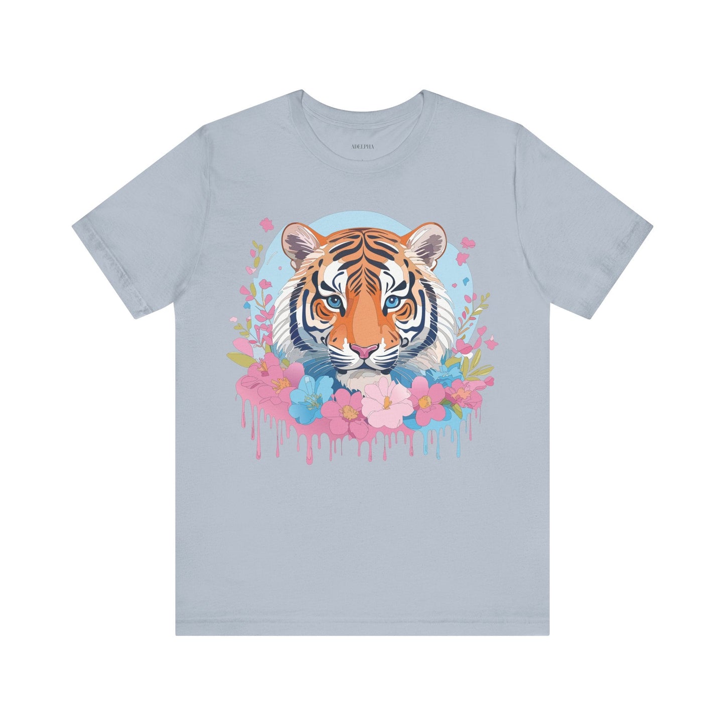 Tiger Graphic Tee by Adelpha Unisex Vintage Inspired Artwork Short Sleeve Shirt Edition