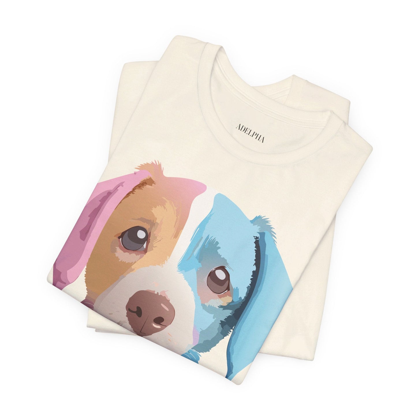 Unisex Dog Graphic Tee With Vintage Inspired Artwork By Adelpha Short Sleeve Casual Shirt