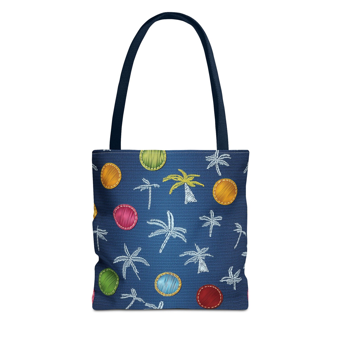 Denim Fabric Imitation Print Unisex Canvas Bag Poly Spun 3 Sizes Tote Bag 182-9