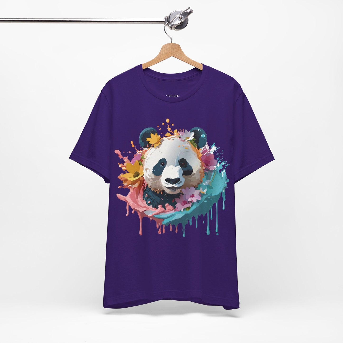 Adelpha Panda Graphic Tee Unisex Short Sleeve Vintage Inspired Artwork Shirt Premium Quality