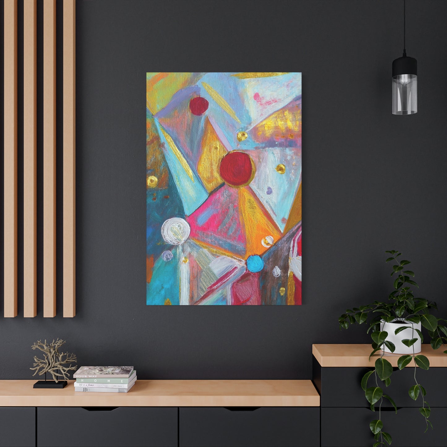 Abstract Oil Painting Print Canvas 20x24,20x30,24x30 24x32,24x36,30x40 32x48,36x48,40x60 Pine-Wood Inner Frame ABS-173