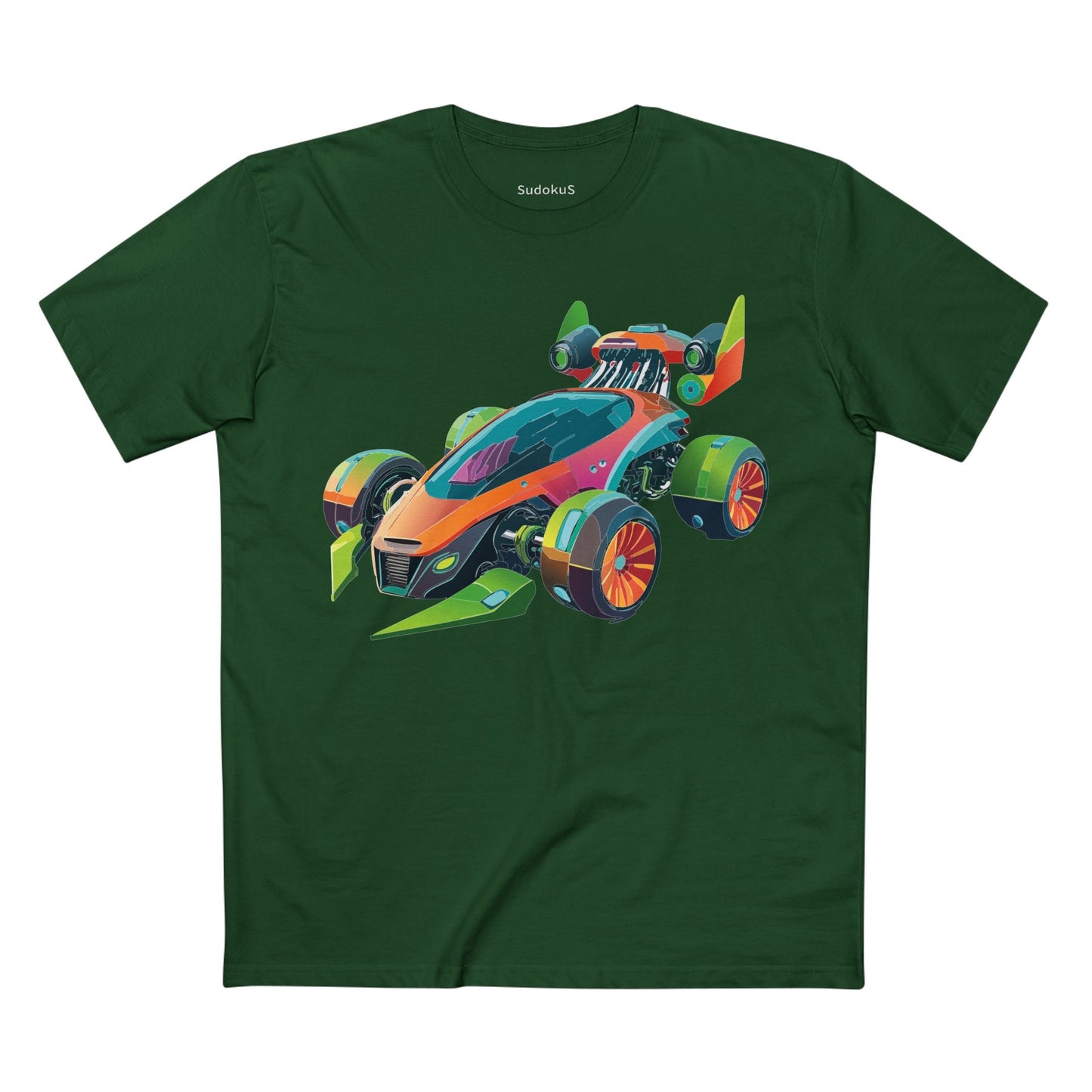 Car Graphic Unisex 100 Cotton Staple Tee 21