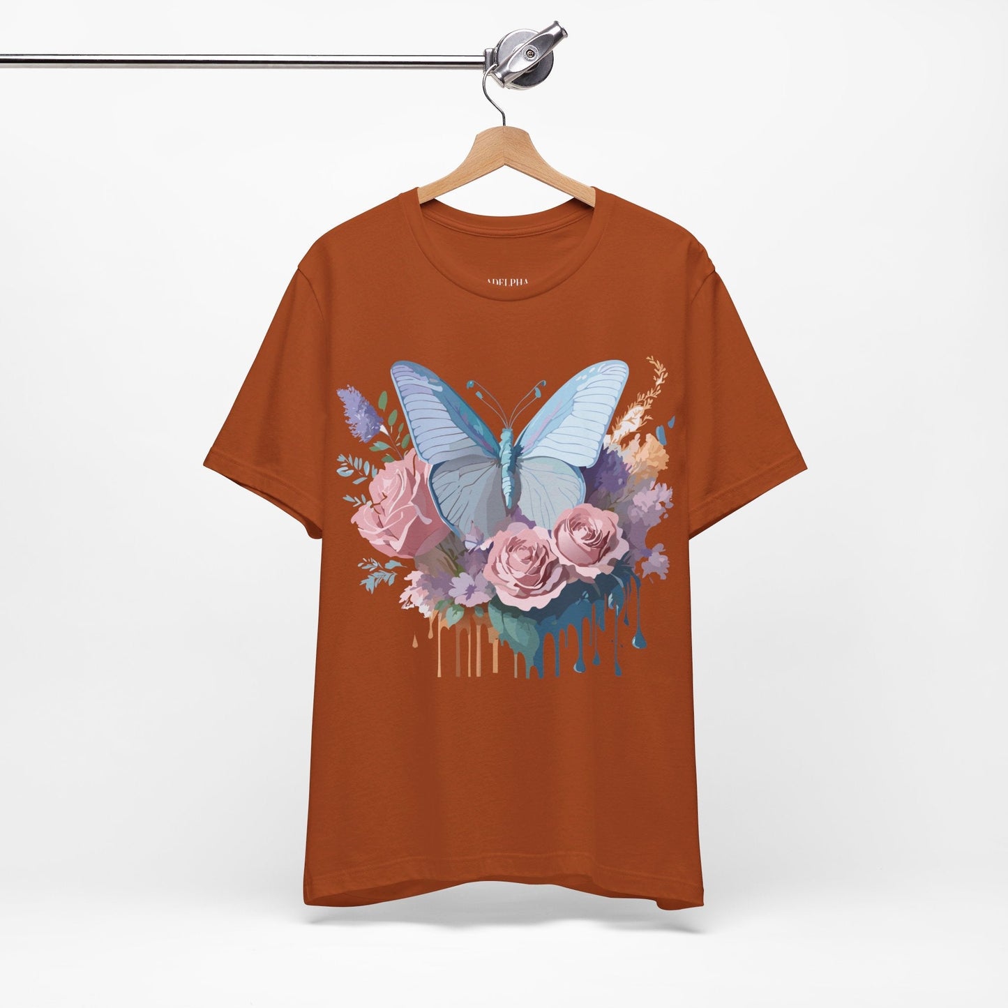 Butterfly Graphic Tee Unisex Jersey Short Sleeve Adelpha Vintage Art Design