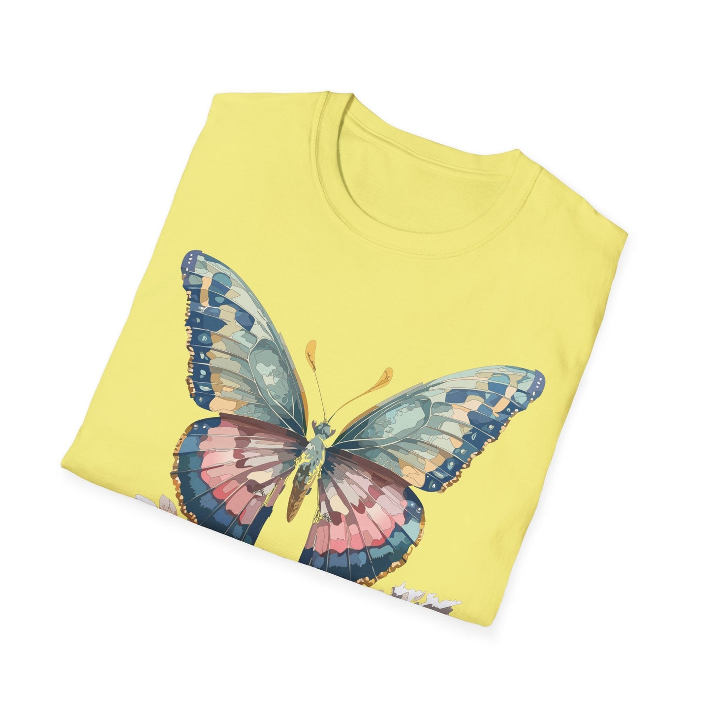 Butterfly Shirt Unisex Monarch Design Gildan Softstyle 64000 Ring Spun Cotton Tee