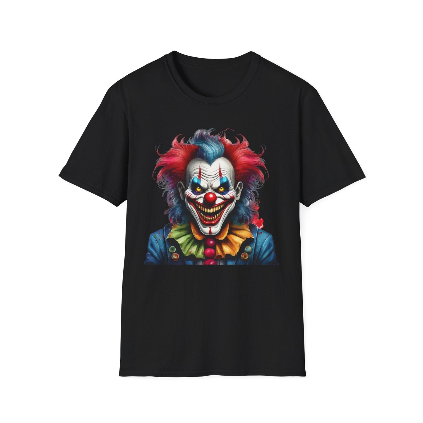 Unisex Clown Shirt Funny Man Tee Circus Theme Shirt Scary Man Shirt Softstyle Comfort