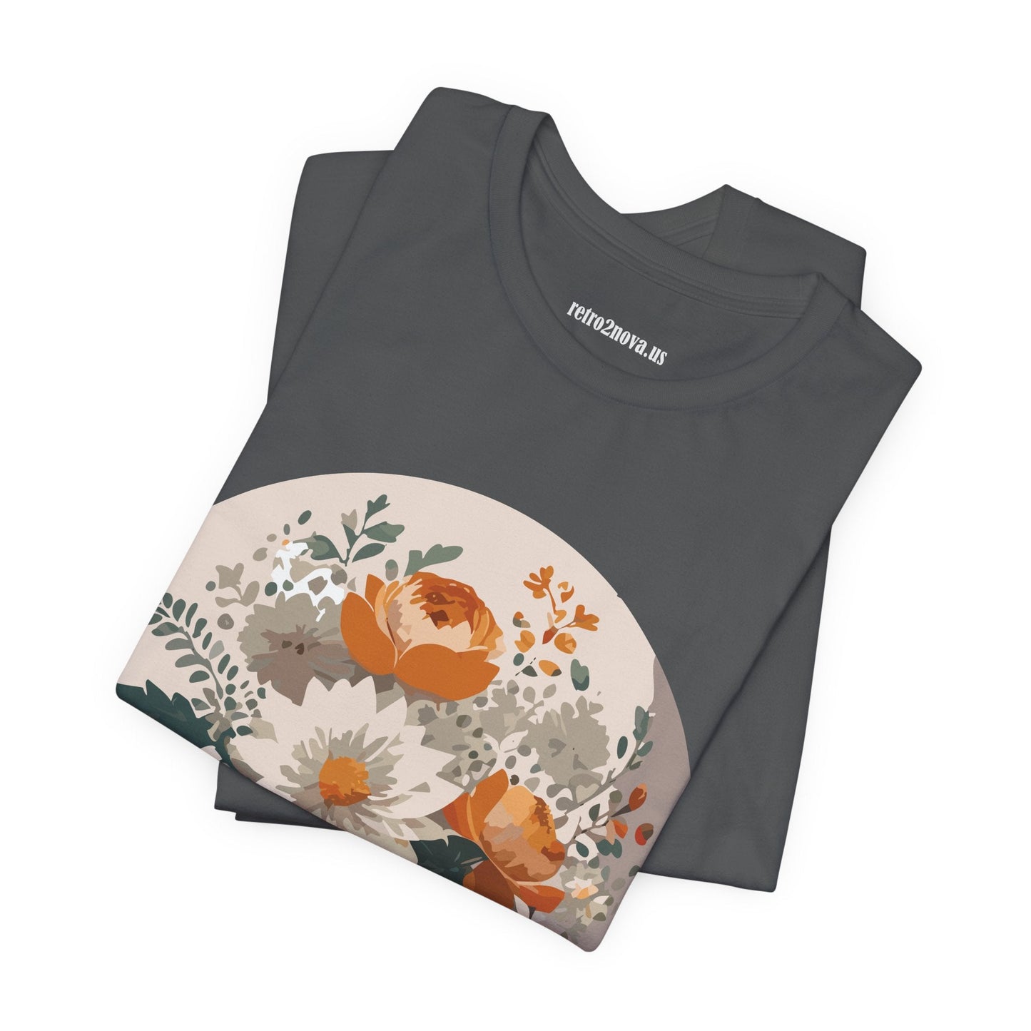 Floral Shirt Unisex Floral Print Jersey Tee Lightweight Breathable From Flowers Collection